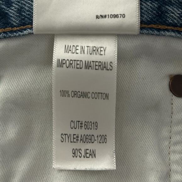 Agolde 90s High-Rise Straight-Leg Jean Women's 31 Isolate Light Blue Revolve - Picture 8 of 8